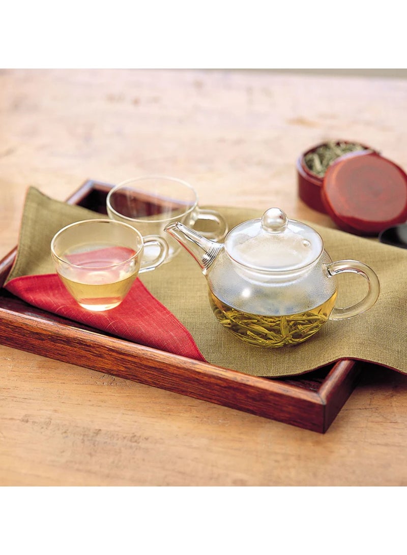 Hario Asian Glass Tea Pot with Lid, Round - 180ml - Image 4