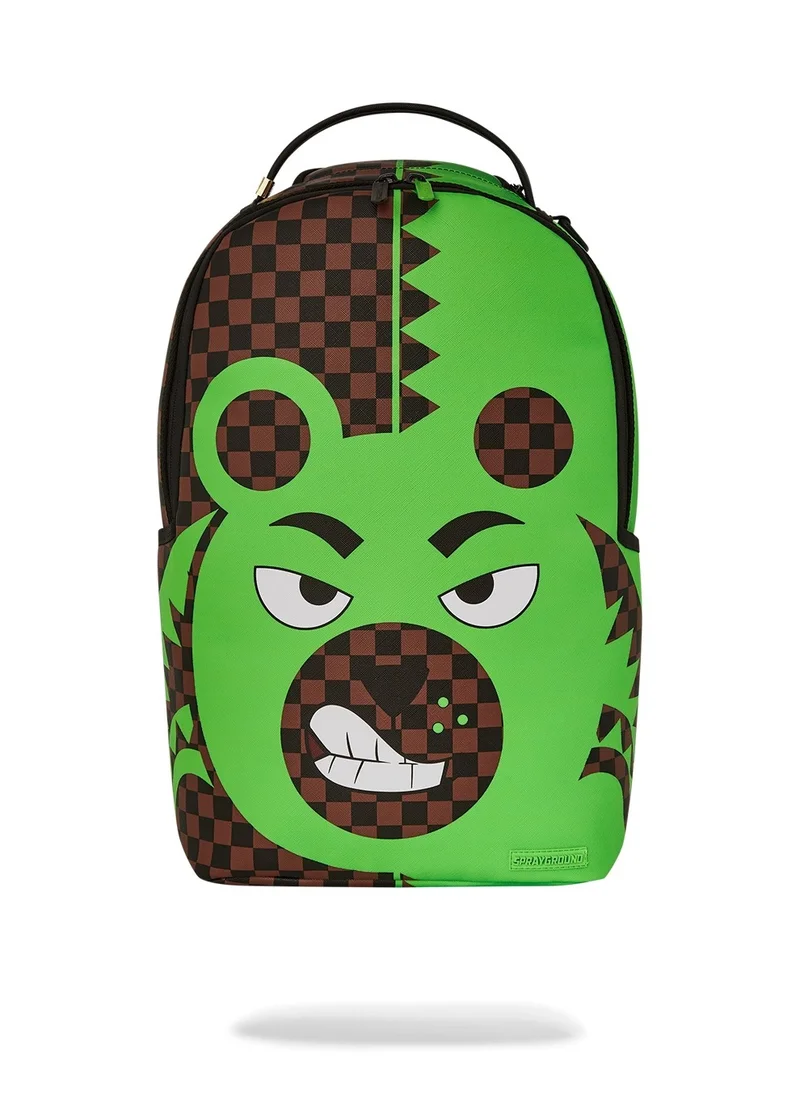 SPRAYGROUND GREEN MONEY BEAR SPLIT DLXSV BACKPACK