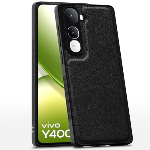 Pikkme Back Cover for Vivo Y400 5G | Full Camera Protection, Raised Edges & Super Soft-Touch Bumper Case (Black) - Image 1