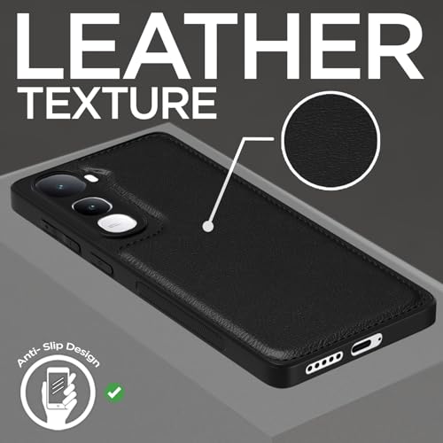 Pikkme Back Cover for Vivo Y400 5G | Full Camera Protection, Raised Edges & Super Soft-Touch Bumper Case (Black) - Image 2