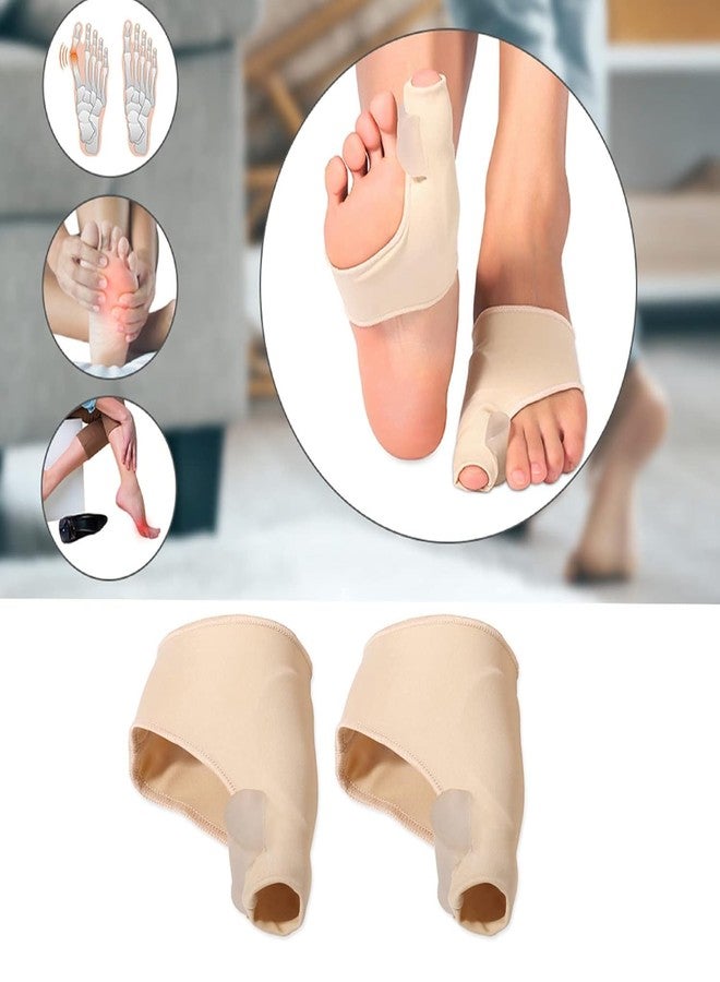 Trujve 1 Pair Unisex Bunion Corrector Washable Silicone Gel Pad Toe Separator with Relief Gel Pad Cushion, Toe Brace, Spacers, Fits with Shoe and Socks for Men and Women - Image 3