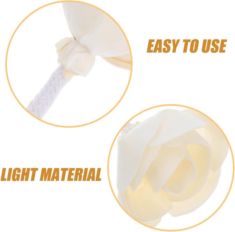 Healeved 2pcs Replaceable Essential Oil Diffuser Flower Heads Cotton Rope Faux Flower for Home Office and Hotel Fragrance Ambiance Lightweight Durable Design for Versatile Use - Image 3