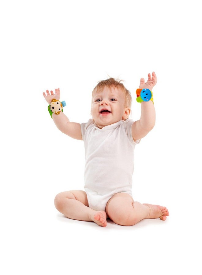 Yeeeasy Baby Rattle Cotton Socks and Wrist Rattle Strap Set, Infant Toys 0 3 6 9 12 Months, Baby Gifts for Boys and Girls, Develop Babies Sensory Toys - Image 4