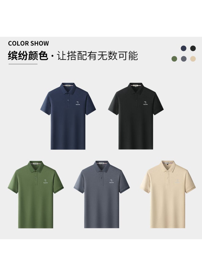 Tucano men's Summer Short-sleeve Business Casual Polo Shirt - Image 5