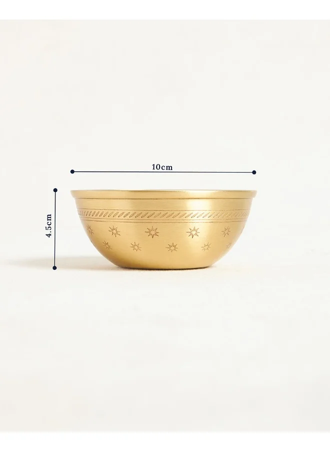 Chumbak Sitara Brass Bowl