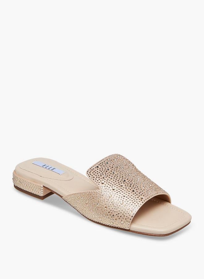 ELLE Women Embellished Slip-On Sandals - Image 2