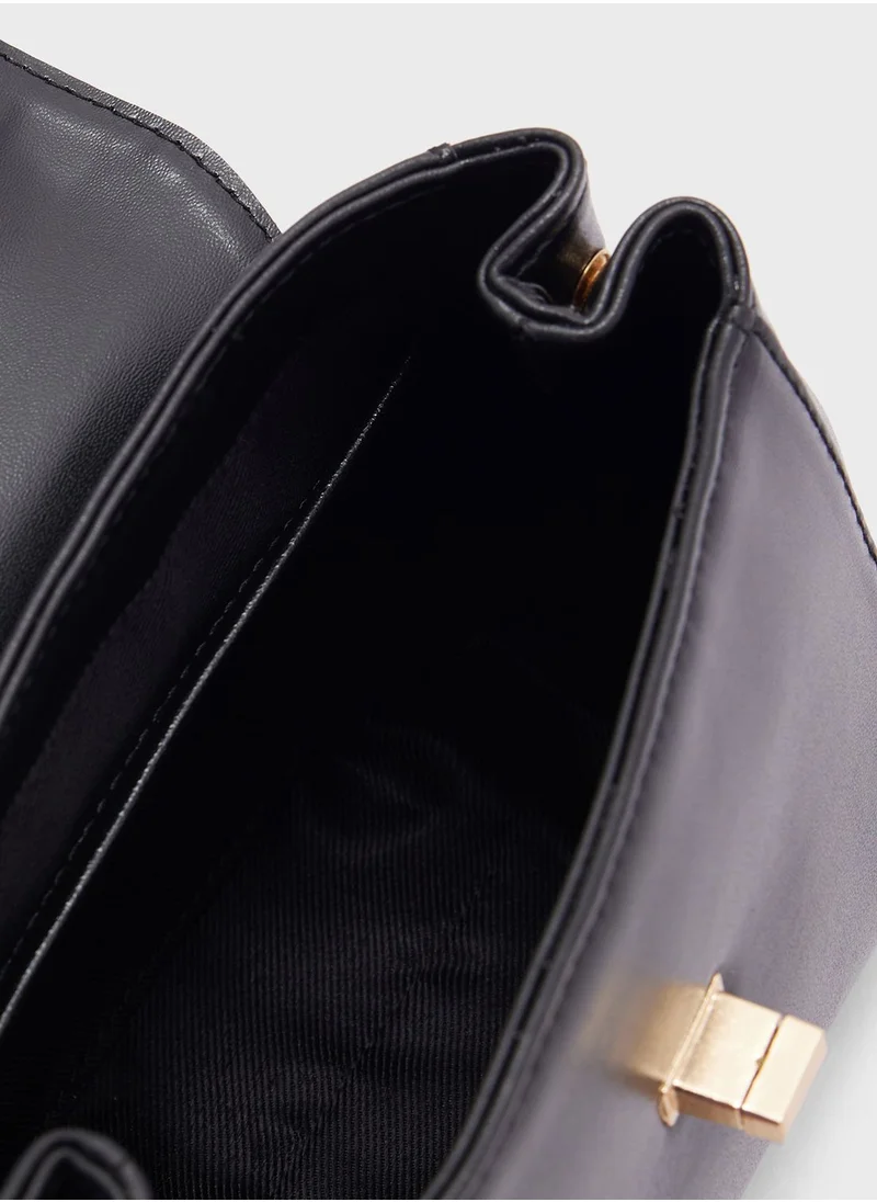 ELLA Satchel Bag With Pearl Handle