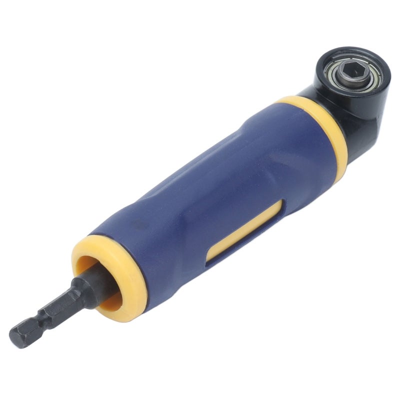 مُحول المثقاب الزاوي قائماً 1/4 بوصة رمح سداسي مصنوع من فولاذ فاناديوم الكروم - مقبض مريح ومقاوم للحرارة، ملحق مثقاب مغناطيسي قوي لتشديد الألواح في الأماكن الضيقة - Image 5