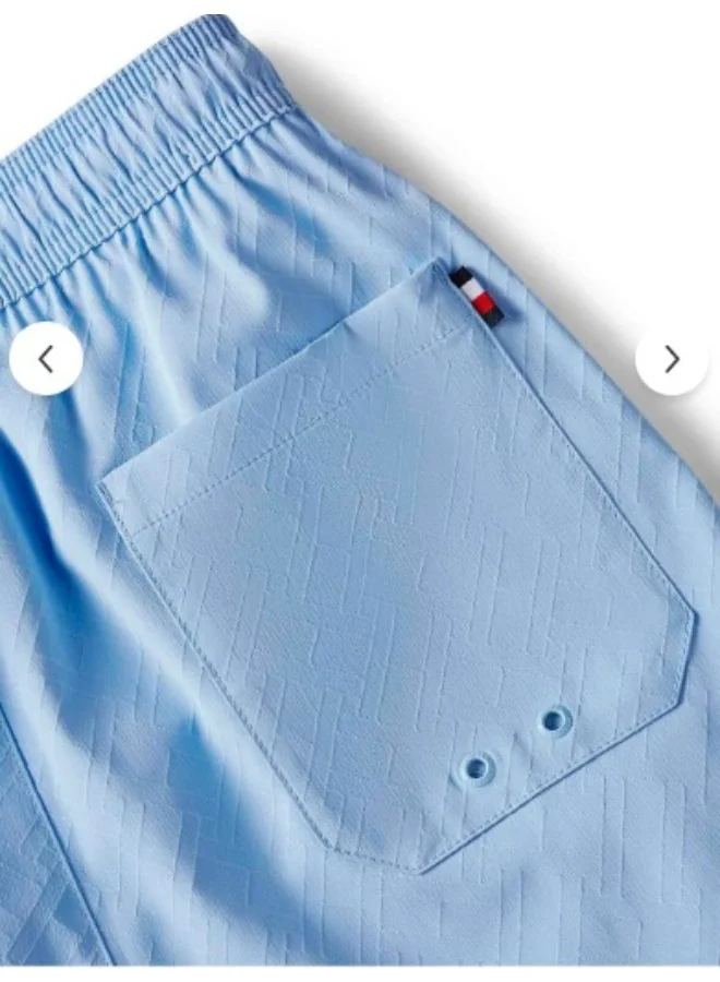 TOMMY HILFIGER Essential Flag Jacquard Mid Length Swim Shorts