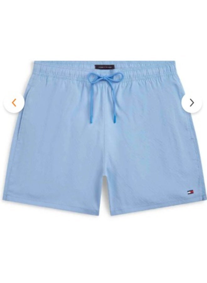 TOMMY HILFIGER Essential Flag Jacquard Mid Length Swim Shorts - Image 5