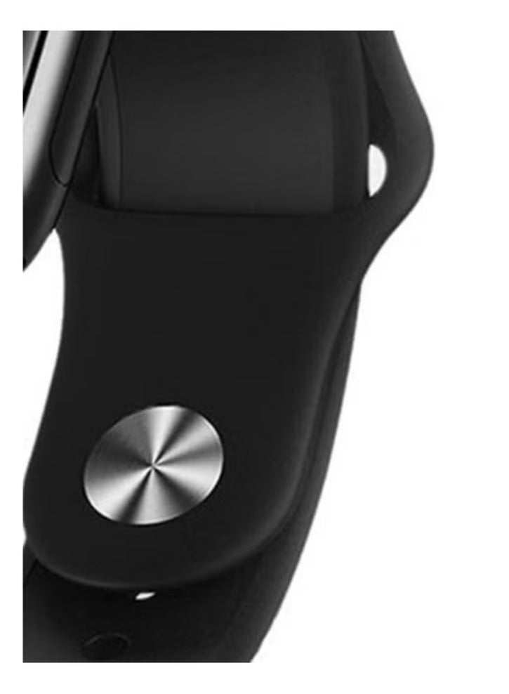 HW16 Silicone 1.75-inch Split Screen Smartwatch With Rotating Side Button Black - Image 3