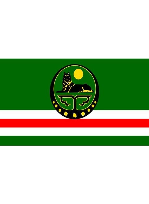 Saturn Desktop Chechnya Ichkeria Flag Table Flag 15 x 23 cm