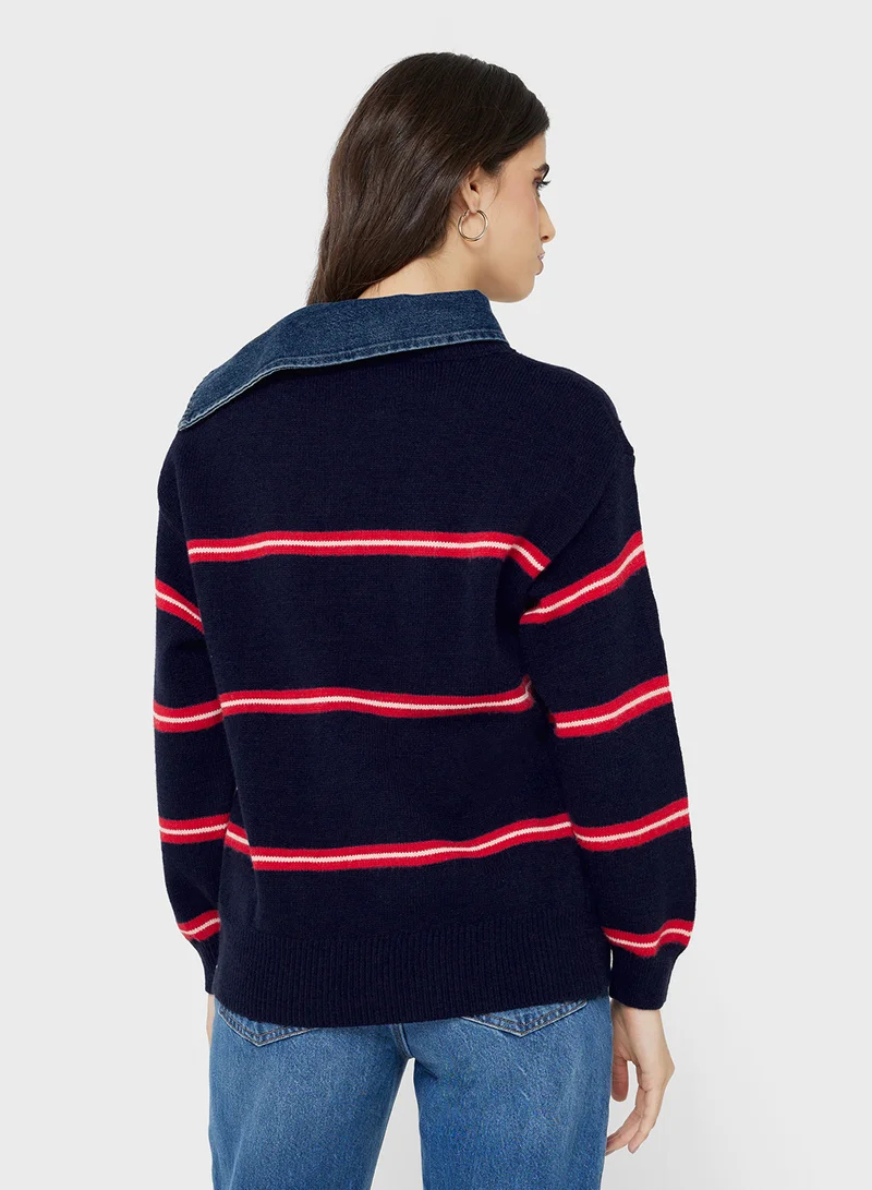 Ginger Classic Knitted Stripe Sweater