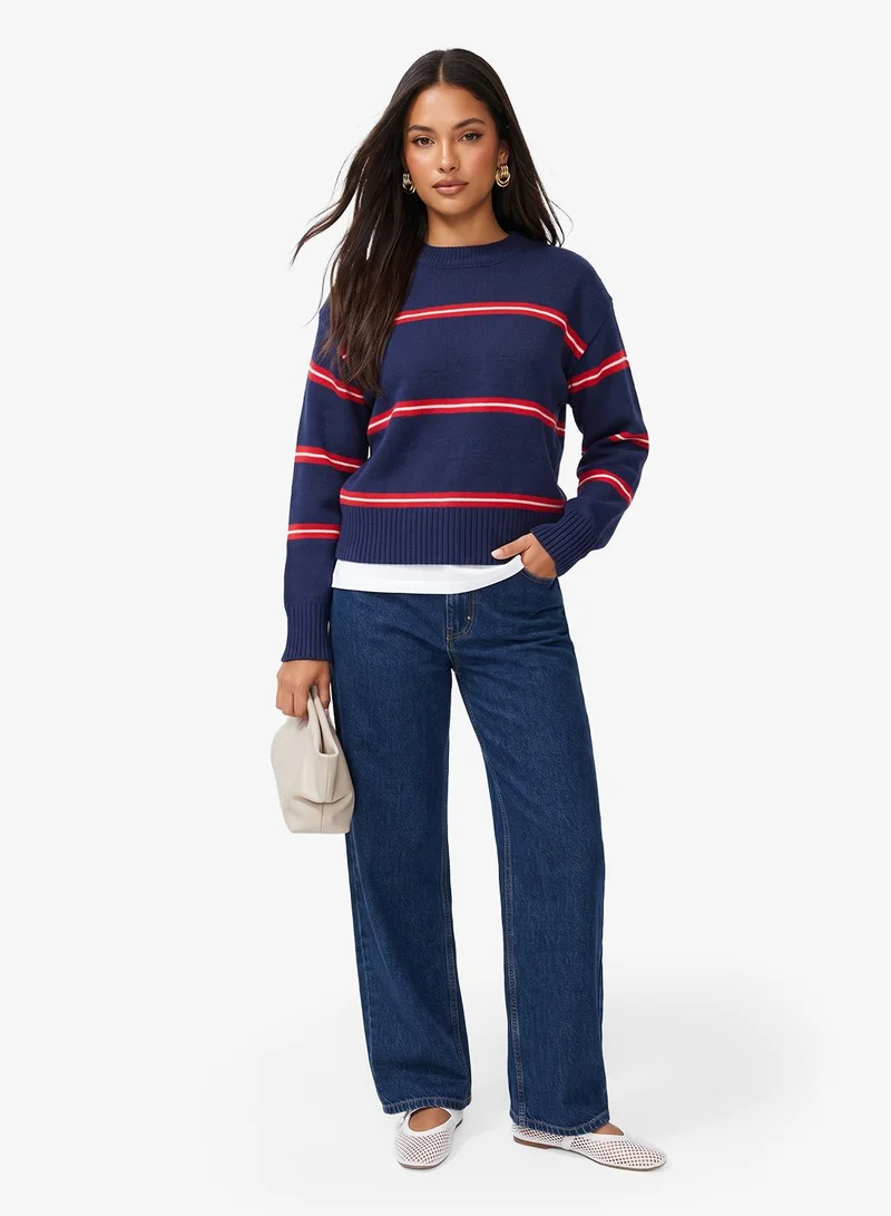 Ginger Classic Knitted Stripe Sweater