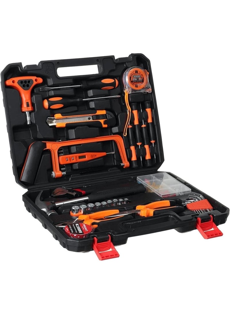 GGOOT General Household Tool Kit 105Pcs Hardware Tools Kit Screwdriver Wrench w/Storage Box Applied to Home Outdoors Car Compact Tool Set - Image 2