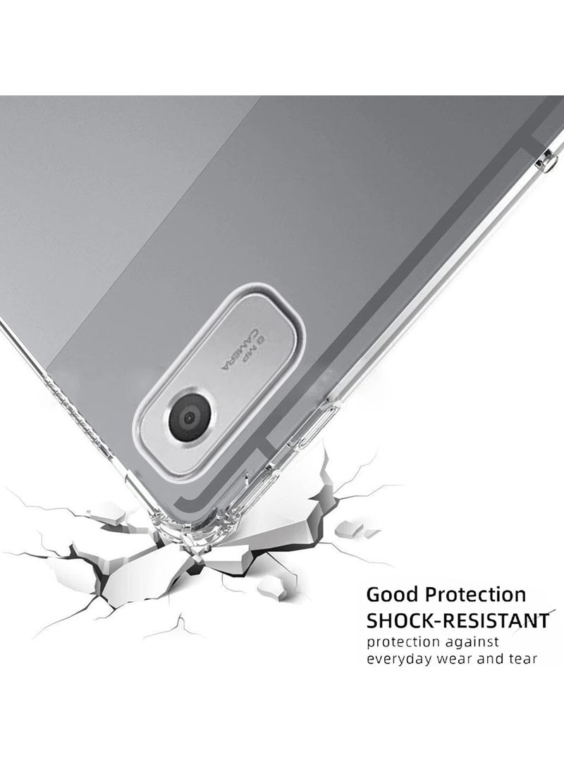 اثنين في واحد لينوفو تاب M9 ( tb-310fu ) حزمة واقية - سوبر شفافة صدمة برهان حالة حافة حافة الشاشة فيلم واقية ، 360 درجة حماية الغطاء الخلفي لينوفو تاب م 9 ( tb-310bu ) شاشة فيلم واقية - Image 3