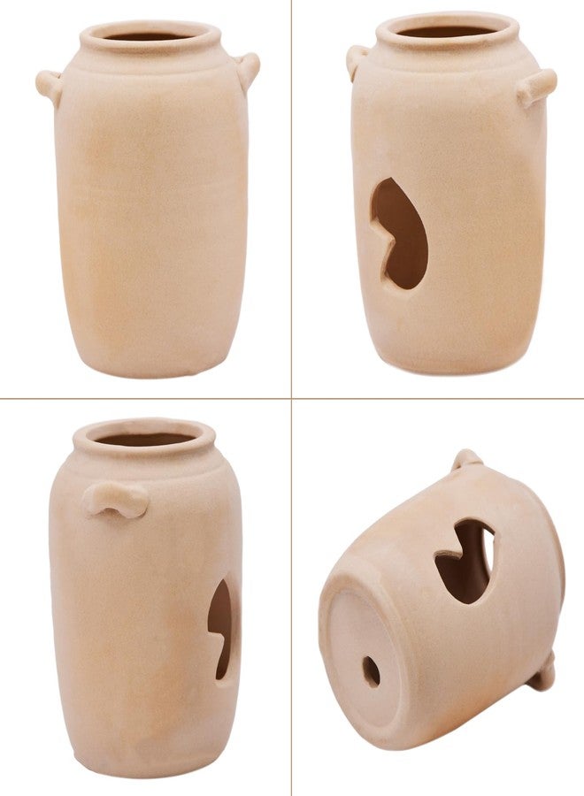 Saim Ceramic Jar Aquarium Decorations Betta Fish Tank Cave Accessories for Shrimp Cichlid Hiding Breeding Small Fish Bowl Hide Ornaments Betta Toys Hideout House - Image 3