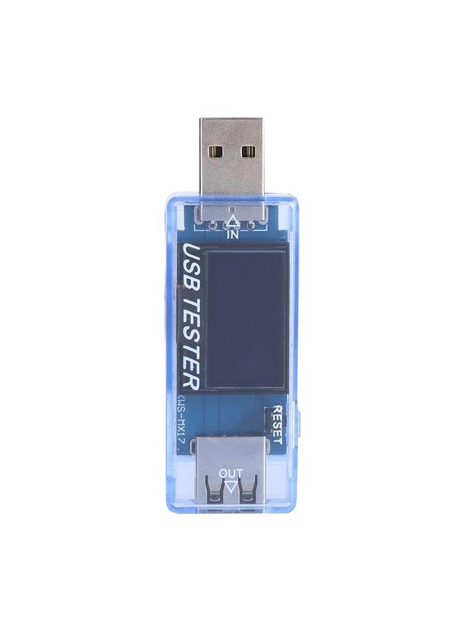 Thoraya USB QC2.0 LCD Current Voltage Meter Battery Capacity Power Tester Voltmeter Ammeter (Blue)  - Image 1
