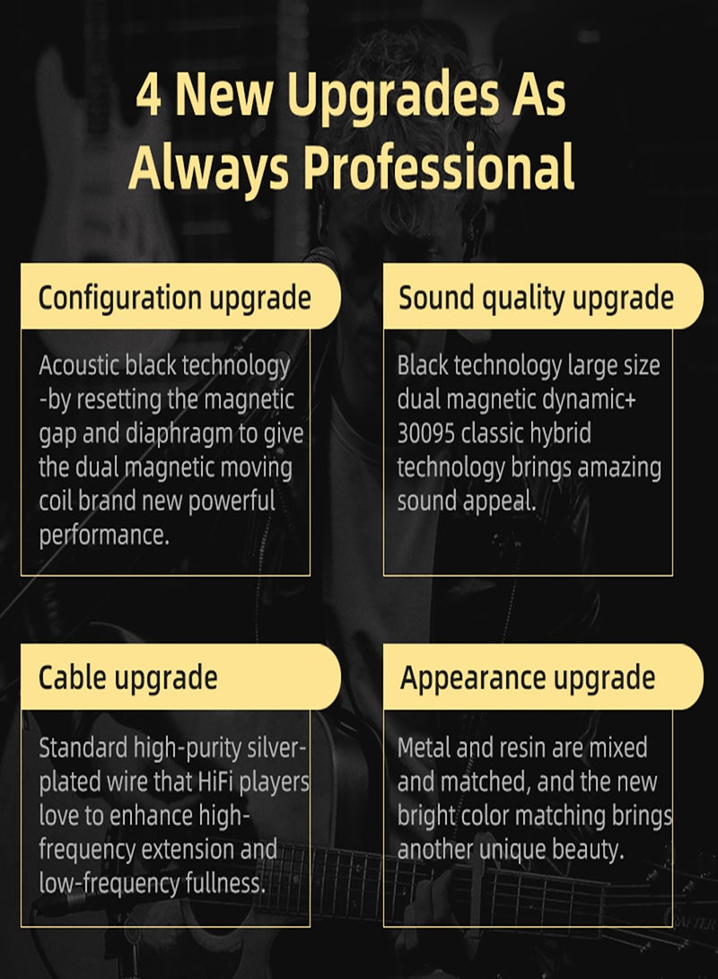 كي زد سماعات أذن سلكية KZ ZSN PRO X DIY 1BA + 1DD محرك هجين HIFI DJ Monitor سماعة أذن رياضية للجري - Image 3