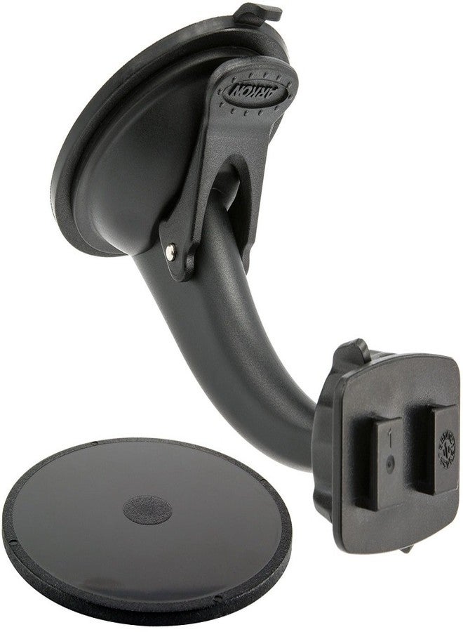 ARKON Mounts Windshield Dashboard Sticky Suction Mount for Cars and Trucks | Designed for Phone and Tablet Holders | Dual-T Holder Compatible | Strong Windshield Suction Mount | GN068WD-SBH - Image 2