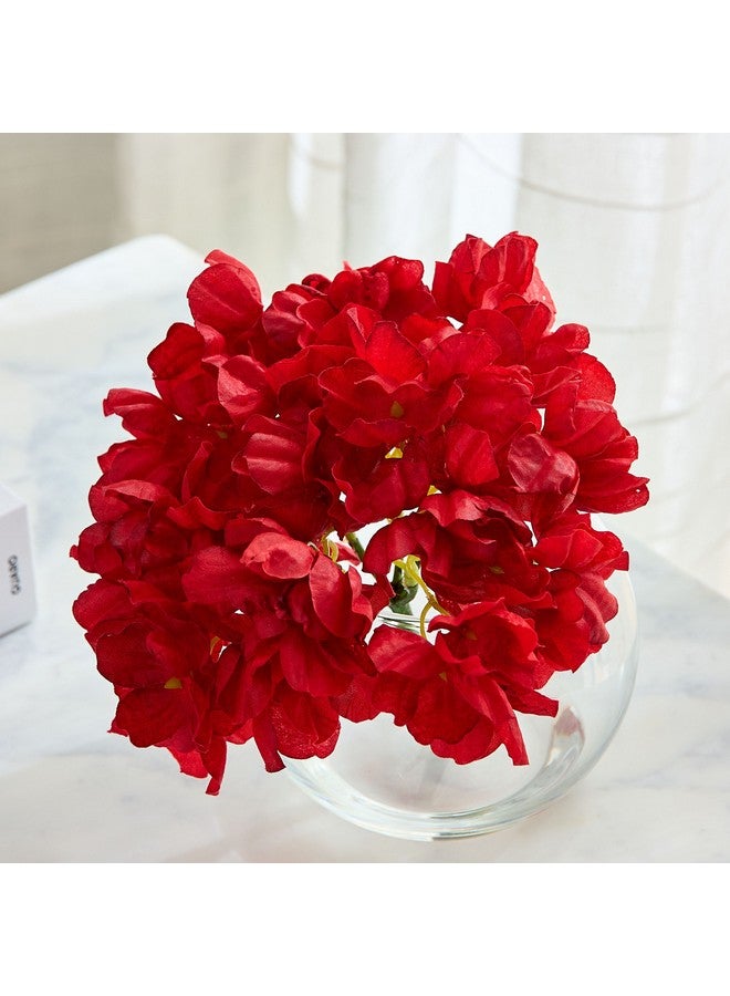 Home Box Liara Hydrangea Flower Arrangement with Still Water in Glass Pot 28 cm - Image 2