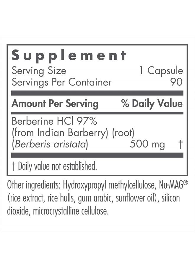 Nutricology Berberine 500 - Metabolic Liver Support - 90 Vegetarian Capsules - Image 2