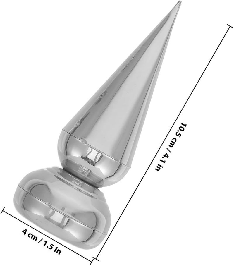 Garneck 19mm Stainless Steel Fence Finial Tops 4pcs Cone-Shaped Metal Fence Post Caps for Garden Yard Protection and Decorative Railings - Image 2