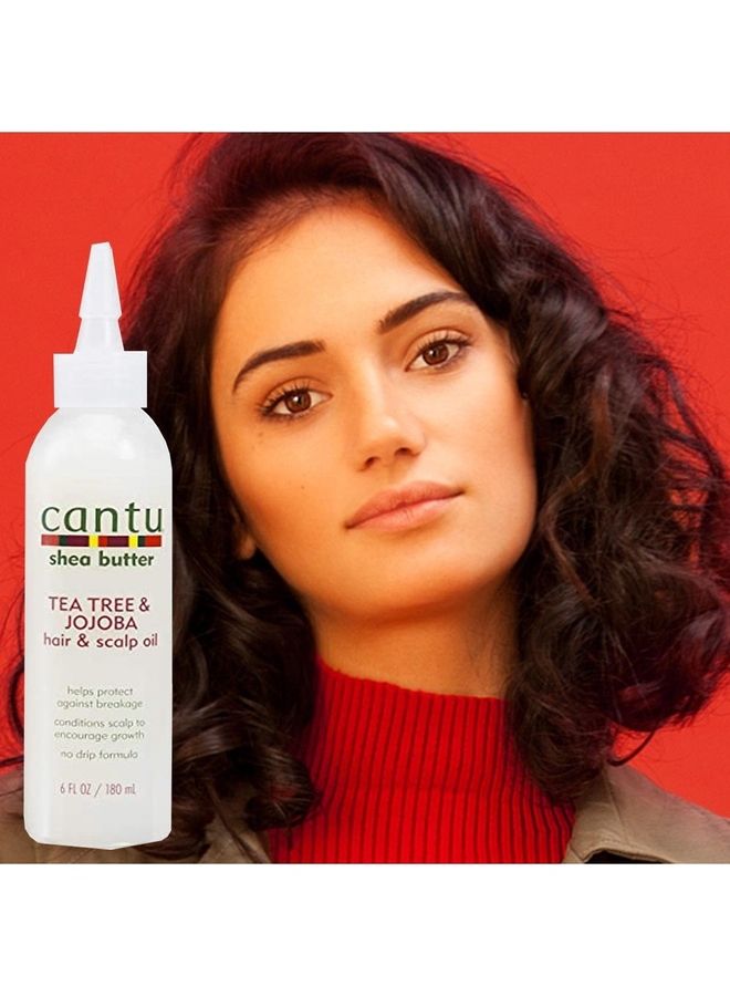 Cantu Shea Butter Natural Tea Tree And Jojoba Scalp Oil 180ml - Image 3