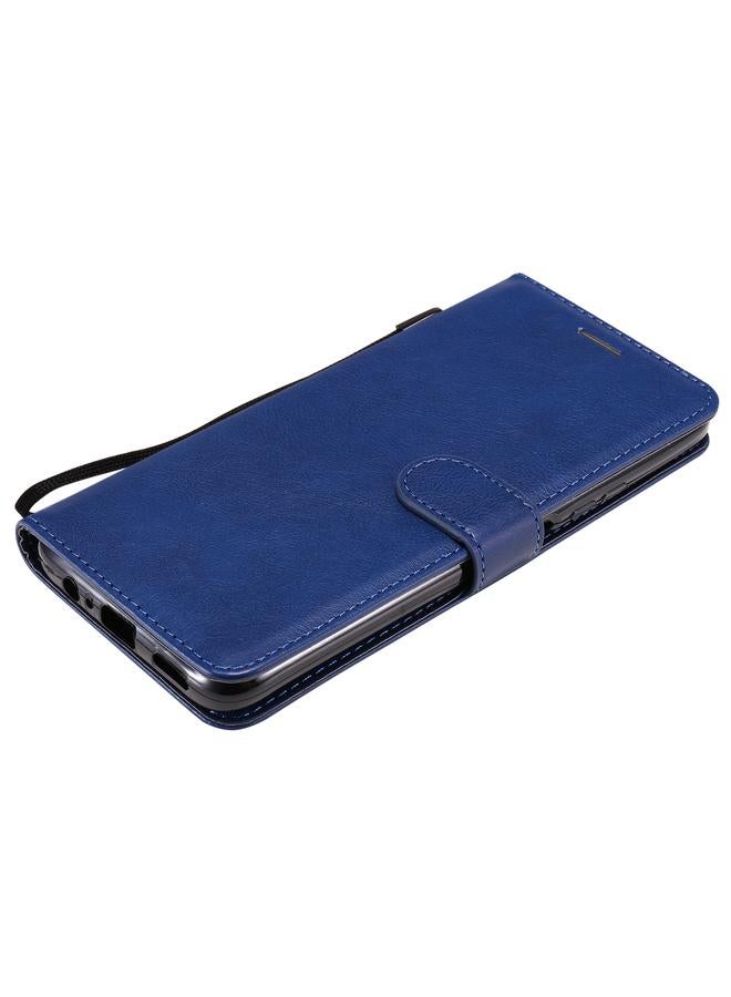 اس-توب جراب لهاتف Huawei Enjoy 20 5G، جراب جلدي واقي قابل للطي أفقيًا بلون سادة مع حامل وفتحات للبطاقات ومحفظة وإطار صورة وحبل - Image 5