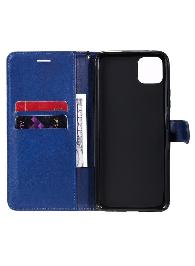 اس-توب جراب لهاتف Huawei Enjoy 20 5G، جراب جلدي واقي قابل للطي أفقيًا بلون سادة مع حامل وفتحات للبطاقات ومحفظة وإطار صورة وحبل - Image 4