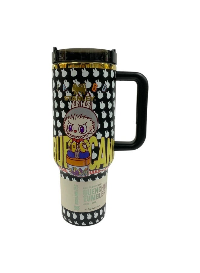 LABUBU Stanley x Labubu Limited Edition Quencher H2.0 Tumbler | 40oz Insulated Cup with Handle, Spill-Proof Lid & Straw | Premium Stainless Steel Travel Mug for Hot & Cold Drinks - Image 3