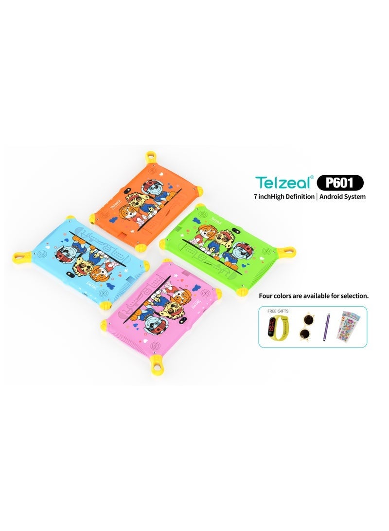 Telzeal P601 Kids Tablet, 7-Inch HD Display, 6GB RAM, 128GB Storage, Android 10.1 – Green | Safe & Fun Learning Tablet with Long Battery Life, Parental Controls & Kid-Friendly Design - Image 2