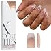 BTArtboxnails XCOATTIPS Press on Nails - Cat Eye Christmas Press on Nails, French Tip Nails, Short Coffin Soak Off Acrylic Nail Tips Extensions, Soft Gel Fake Nail - Image 2
