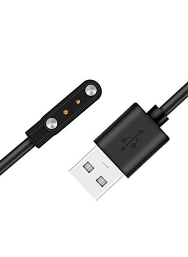 USB Charging Cable Cord Base Dock Charger Adapter Stand For Huawei Watch Fit | Fit 2 | Huawei Band 6 | Huawei Band 7 (Black) - Image 2