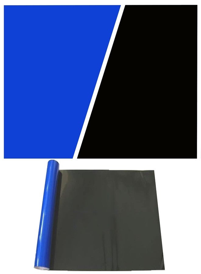 ELEBOX Aquarium Background Blue Black Fish Tank Background Picture 2 Sides Fish Backdrop for Aquarium Wallpaper 12"x 32" - Image 1