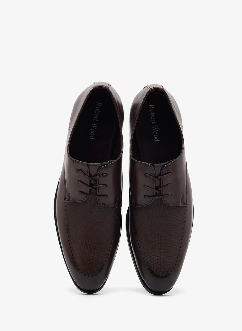 Robert Wood  Brogue Detail Formal Lace Ups for Men | Best Price UAE