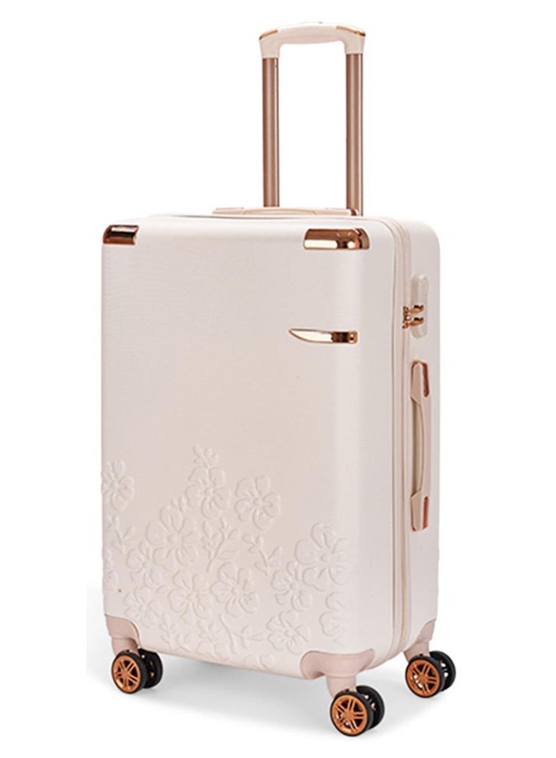 LIMRA Cabin Carry Check-In Luggage Trolley Size 20 inch Beige - Image 1