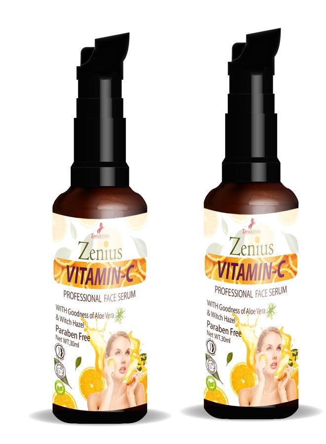 Zenius India Zenius Face Serum Vitamin C for Glowing Skin & Acne Prone Skin | Vitamin C Face Serum | Pack Of (2) - Image 1