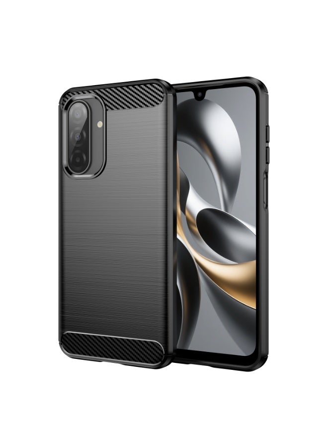 SanHu for Samsung Galaxy A17 4G/5G Case Cover, High Quality Slim and Lightweight Brushed Comfortable TPU Soft Feel Cell Phone Protective Case for Samsung Galaxy A17 4G/5G, Black - Image 1