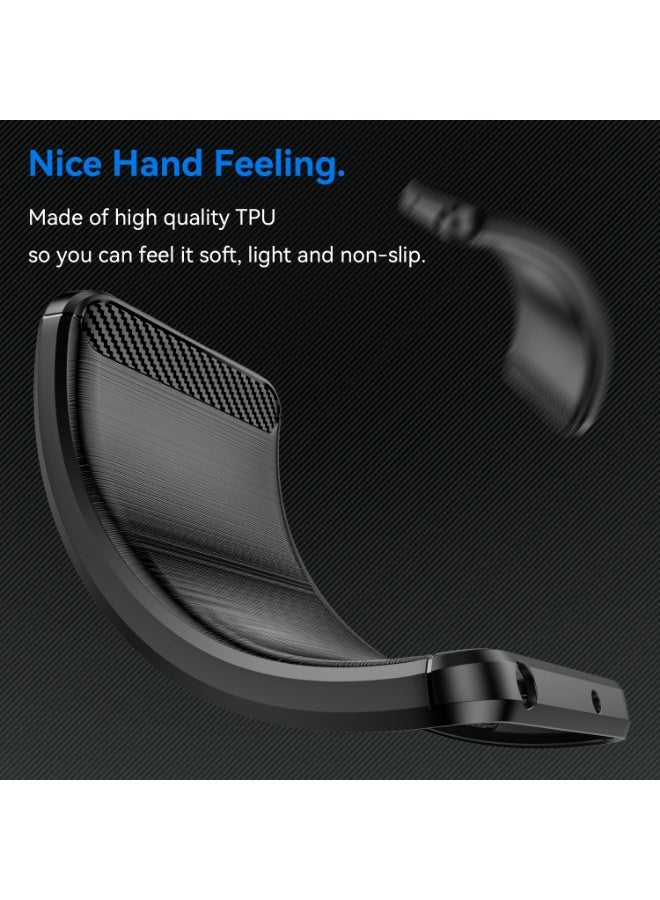 SanHu for Samsung Galaxy A17 4G/5G Case Cover, High Quality Slim and Lightweight Brushed Comfortable TPU Soft Feel Cell Phone Protective Case for Samsung Galaxy A17 4G/5G, Black - Image 4