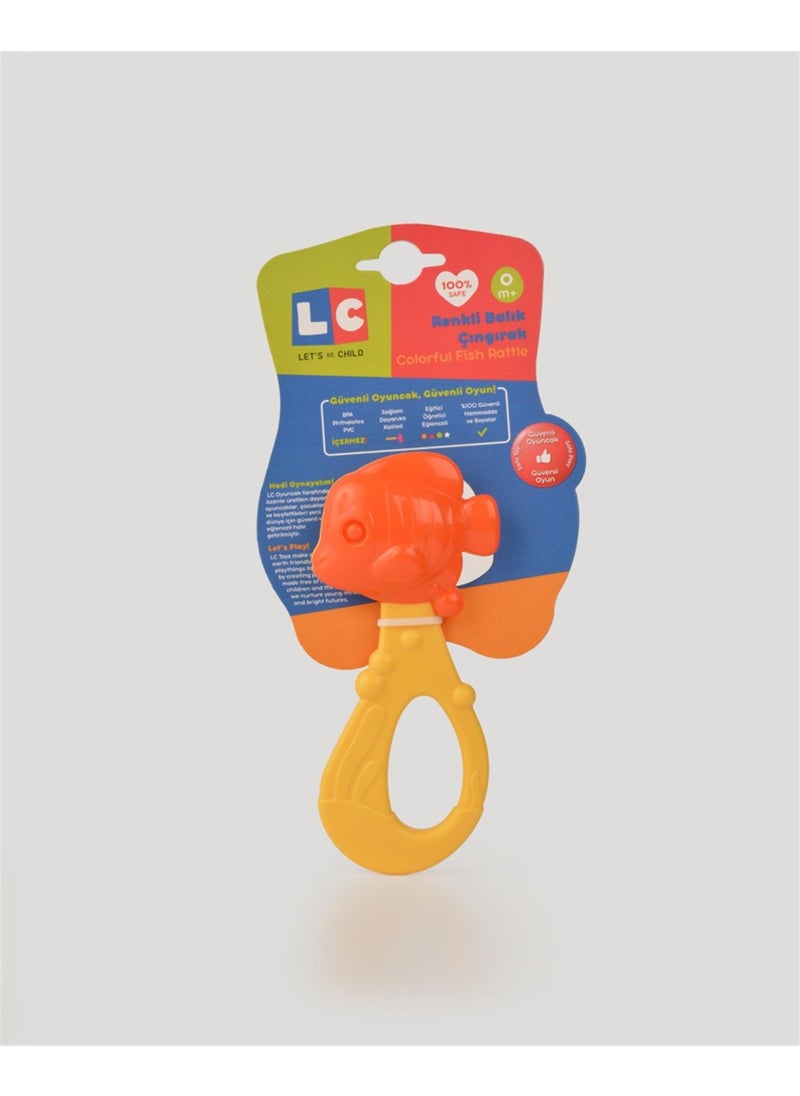 Let's Be Child Lc Double Color Fish Rattle Yellow  - Image 5