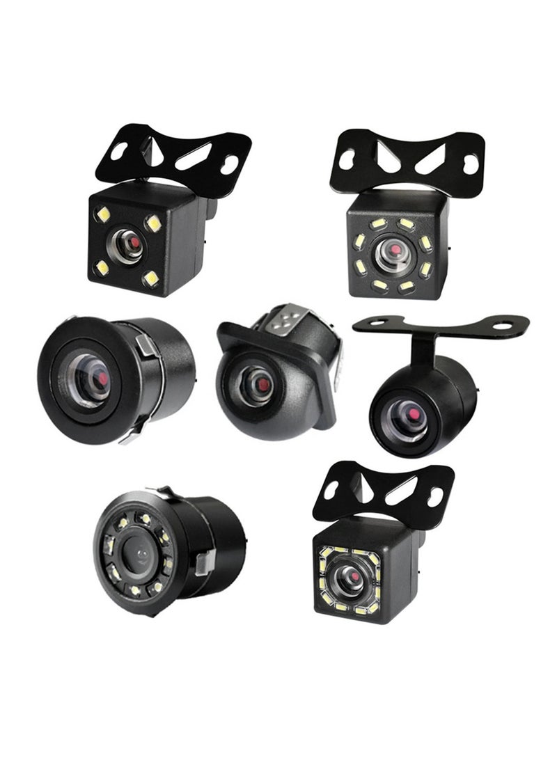 AROAQ Car Backup Camera, Ip68 Waterproof Great Night Vision, Hd Reversing Camera With Light, Reverse Auto Back Up Car Camera For All Vehicles, (Round punch) Black  - Image 2