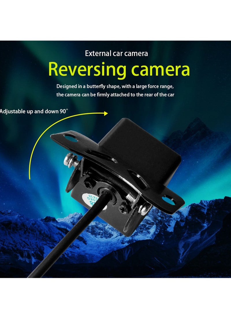 AROAQ Car Backup Camera, Ip68 Waterproof Great Night Vision, Hd Reversing Camera With Light, Reverse Auto Back Up Car Camera For All Vehicles, (Round punch) Black  - Image 4