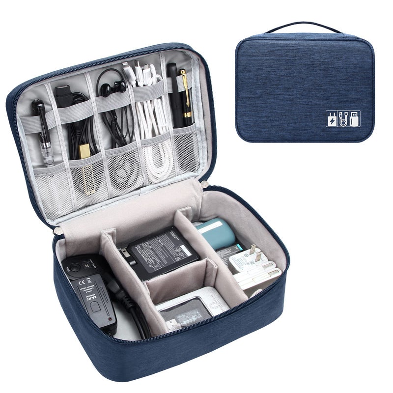 YOUBDM Electronics Organizer Travel Cable Organizer Bag Waterproof Portable Digital Storage Bag Electronic Accessories Case Cable Charger Organizer Case