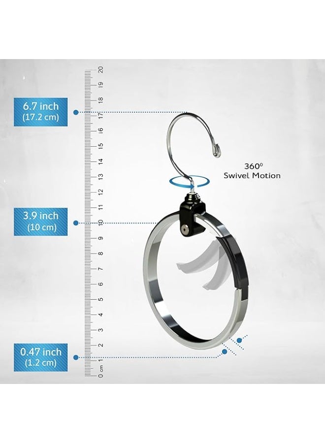 Multipurpose Closet Hangers- Tie and Belt Hanger for Closet- Great Space Saving Belt Organizer for Wardrobe - Ideal for Storing Belts, Ties, Scarfs, Baseball Hats, Purses & More- 1 Pack - Image 4