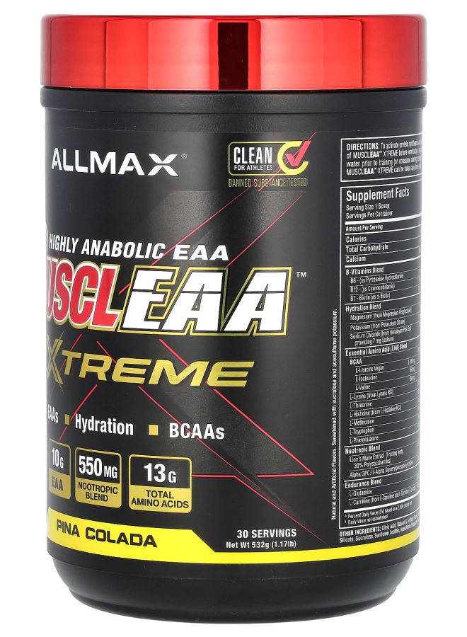 Allmax MUSCLEAA™ Xtreme Pina Colada 1.17 lb (532 g) - Image 2