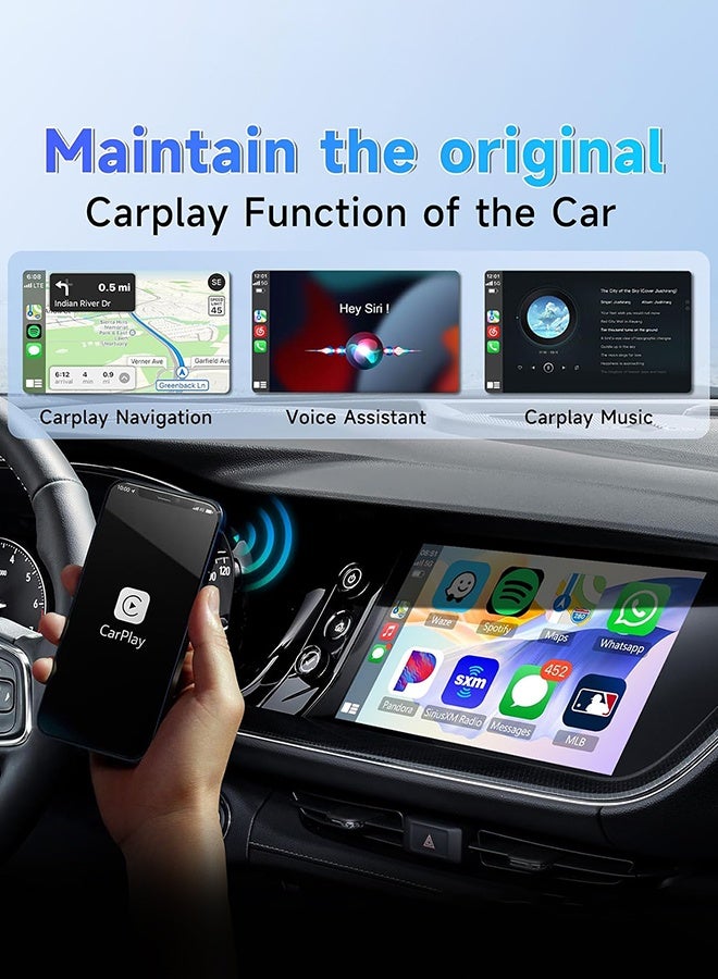 ديقيساند محول Mini CarPlay اللاسلكي 2 في 1، محول لاسلكي لأنظمة Apple Auto وAndroid Auto - جهاز Mini CarPlay مطور مع منفذ USB من النوع C، سهل الاستخدام، يحول نظام CarPlay السلكي إلى لاسلكي، متوافق مع 99% من السيارات - Image 2