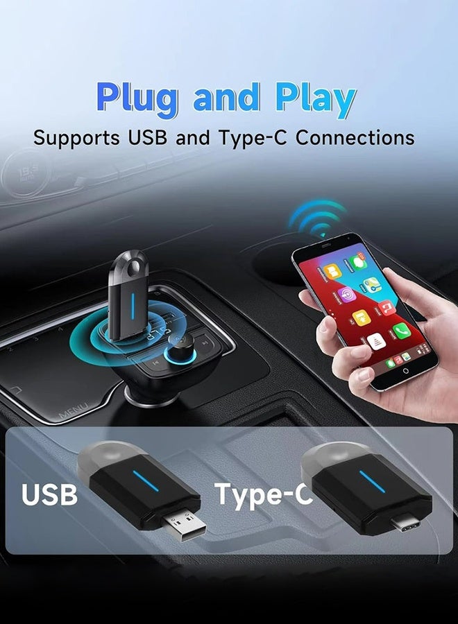 ديقيساند محول Mini CarPlay اللاسلكي 2 في 1، محول لاسلكي لأنظمة Apple Auto وAndroid Auto - جهاز Mini CarPlay مطور مع منفذ USB من النوع C، سهل الاستخدام، يحول نظام CarPlay السلكي إلى لاسلكي، متوافق مع 99% من السيارات - Image 3