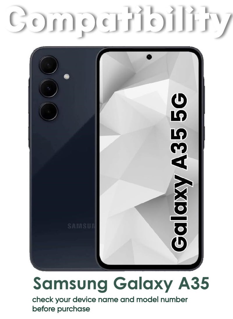 ACLIX 2 Pieces Tempered Glass Screen Protector Antistatic ESD Dustproof Premium Quality High Definition Designed For Samsung Galaxy A35 - Image 3