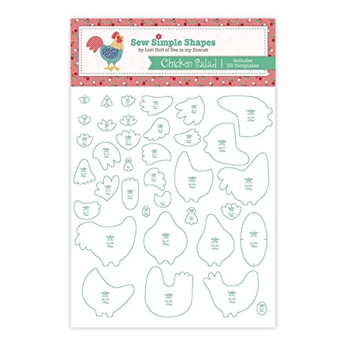 Riley Blake Design Lori Holt Chicken Salad Simple Shapes Clear STT24571